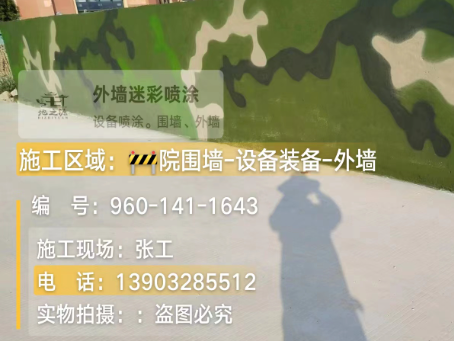 东营 迷彩漆喷涂价格（按平方米计费）