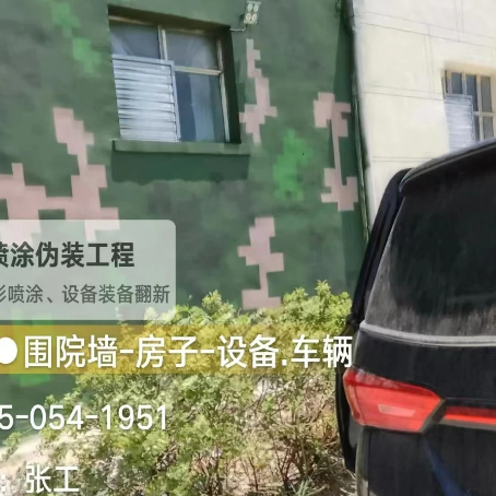 东营数码迷彩漆施工